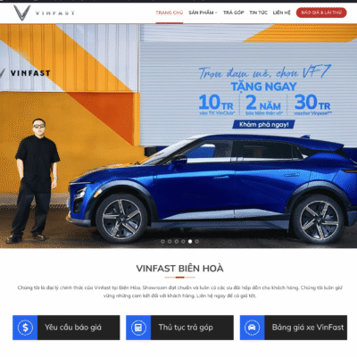 Website bán xe Vinfast chuẩn SEO mới nhất 2025 mẫu 1